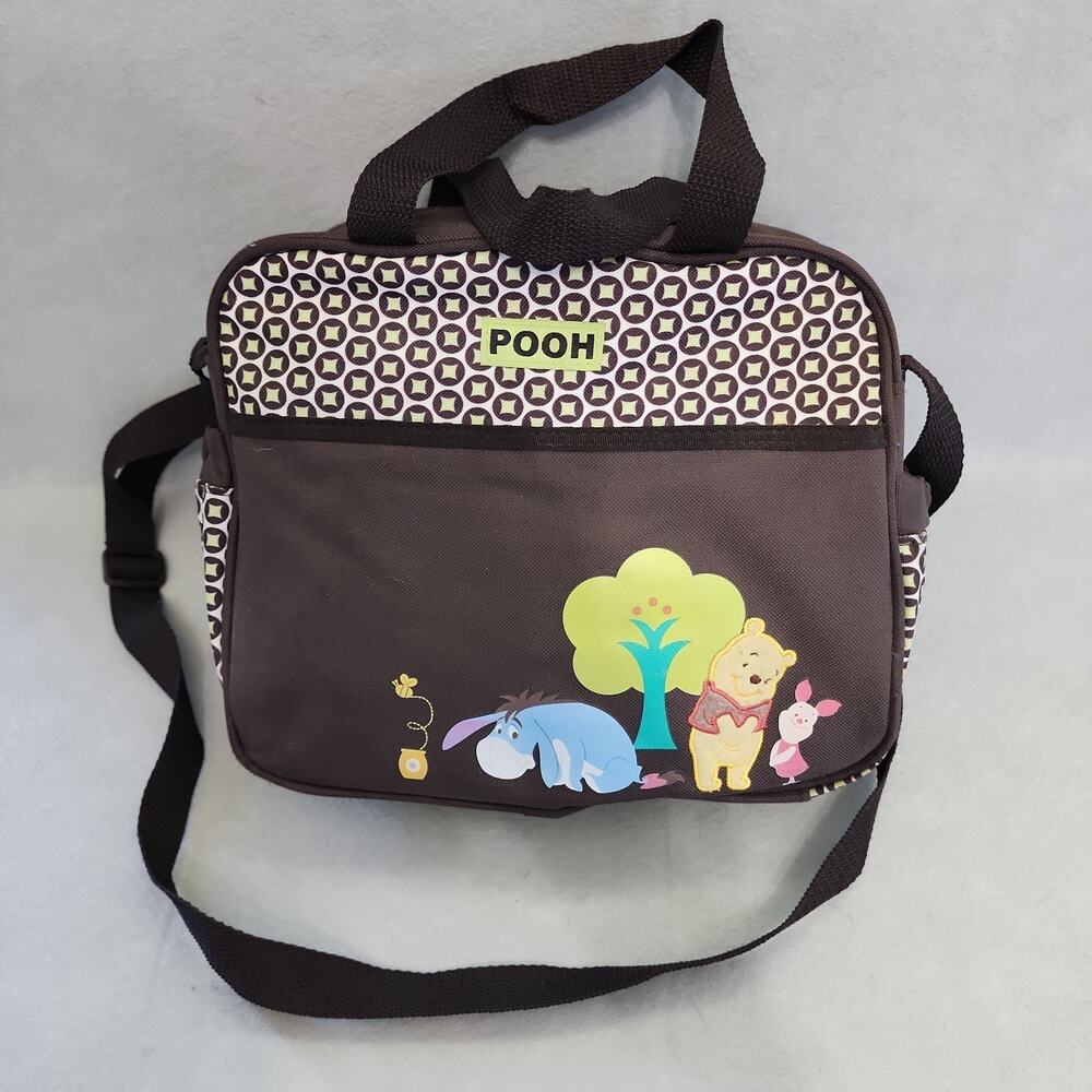 Vintage Disney Y2K Messenger Diaper Bag Baby Winnie the Pooh Eeyore Piglet Purse